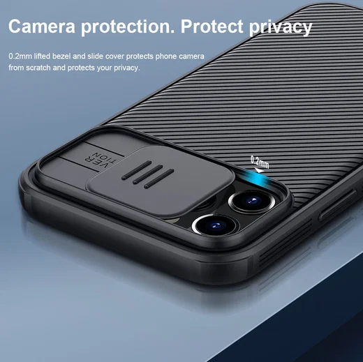 Nillkin CamShield Apple iPhone 12 / 12 Pro Hoesje Camera Slider Groen afbeelding 12