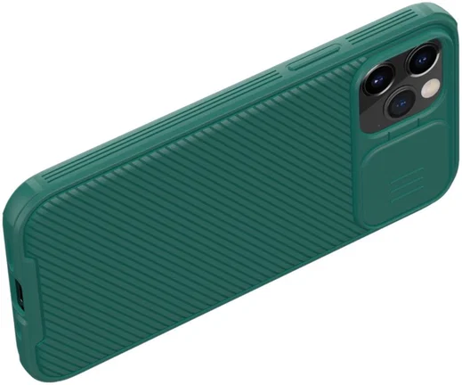 Nillkin CamShield Apple iPhone 12 / 12 Pro Hoesje Camera Slider Groen afbeelding 4