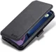 AZNS Apple iPhone 12 / 12 Pro Portemonnee Stand Hoesje Zwart afbeelding 1