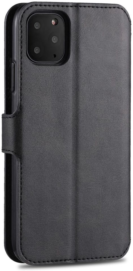 AZNS Apple iPhone 12 / 12 Pro Portemonnee Stand Hoesje Zwart afbeelding 4