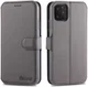 AZNS Apple iPhone 12 / 12 Pro Portemonnee Stand Hoesje Grijs afbeelding 3