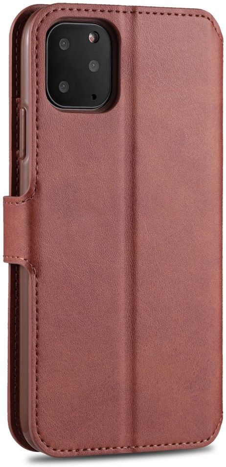 AZNS Apple iPhone 12 Mini Hoesje Wallet Book Case met Stand Bruin afbeelding 6