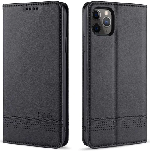 AZNS Apple iPhone 12 Mini Hoesje Portemonnee Zwart afbeelding 3