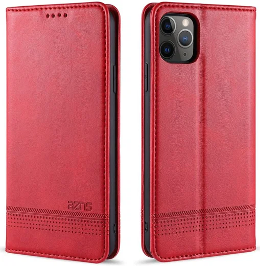 AZNS Apple iPhone 12 Mini Hoesje Portemonnee Rood afbeelding 3