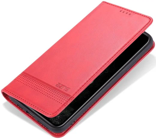 AZNS Apple iPhone 12 Mini Hoesje Portemonnee Rood afbeelding 1