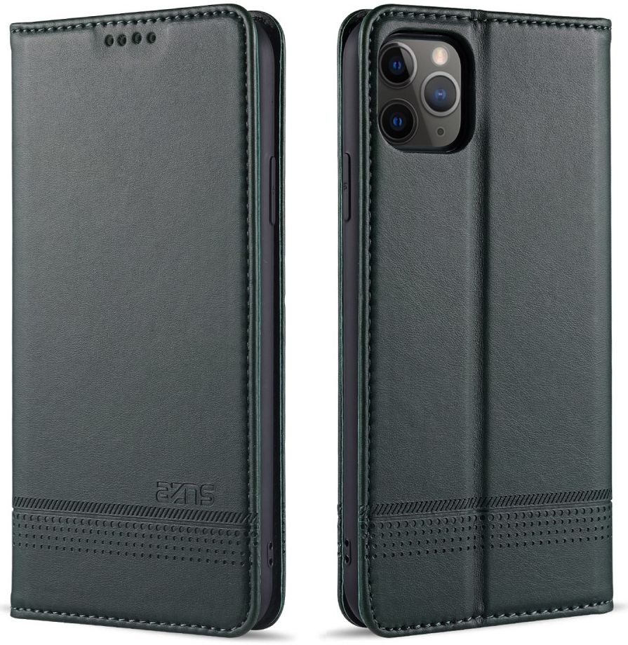 AZNS Apple iPhone 12 Mini Hoesje Portemonnee Groen afbeelding 3