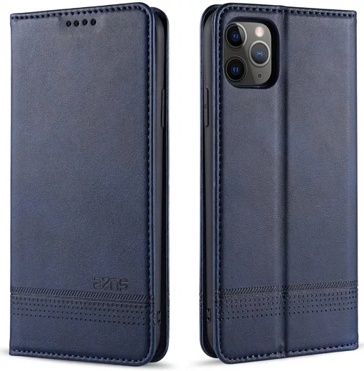 AZNS Apple iPhone 12 Mini Hoesje Portemonnee Blauw afbeelding 3