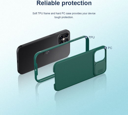 Nillkin CamShield Apple iPhone 12 Pro Max Hoesje Camera Slider Zwart afbeelding 8