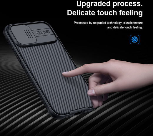 Nillkin CamShield Apple iPhone 12 Pro Max Hoesje Camera Slider Zwart afbeelding 9