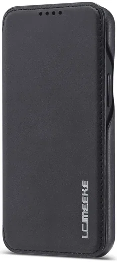 LC.IMEEKE Apple iPhone 12 Mini Hoesje Retro Portemonnee Zwart afbeelding 5