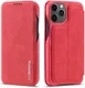 LC.IMEEKE Apple iPhone 12 Mini Hoesje Retro Portemonnee Rood afbeelding 3