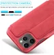LC.IMEEKE Apple iPhone 12 Mini Hoesje Retro Portemonnee Rood afbeelding 12