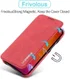 LC.IMEEKE Apple iPhone 12 Mini Hoesje Retro Portemonnee Rood afbeelding 8