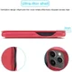 LC.IMEEKE Apple iPhone 12 Mini Hoesje Retro Portemonnee Rood afbeelding 10
