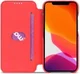 LC.IMEEKE Apple iPhone 12 Mini Hoesje Retro Portemonnee Rood afbeelding 2
