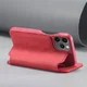 LC.IMEEKE Apple iPhone 12 Mini Hoesje Retro Portemonnee Rood afbeelding 7