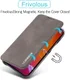 LC.IMEEKE Apple iPhone 12 Mini Hoesje Retro Portemonnee Grijs afbeelding 8