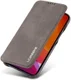 LC.IMEEKE Apple iPhone 12 Mini Hoesje Retro Portemonnee Grijs afbeelding 1