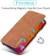 LC.IMEEKE Apple iPhone 12 Pro Max Hoesje Retro Portemonnee Bruin afbeelding 8