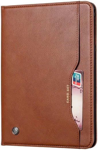 Samsung Galaxy Tab A 8.4 (2020) Portemonnee Tri-Fold Hoes Bruin afbeelding 1