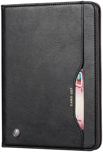 Samsung Galaxy Tab A 8.4 (2020) Portemonnee Tri-Fold Hoes Zwart afbeelding 1