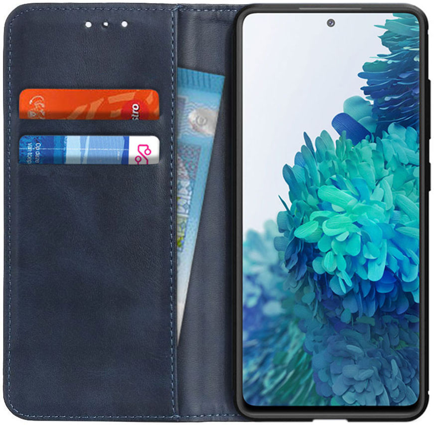 Samsung Galaxy S20 FE Hoesje Portemonnee Splitleer Blauw afbeelding 1