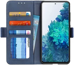 Samsung Galaxy S20 FE Hoesje Wallet Book Case Blauw afbeelding