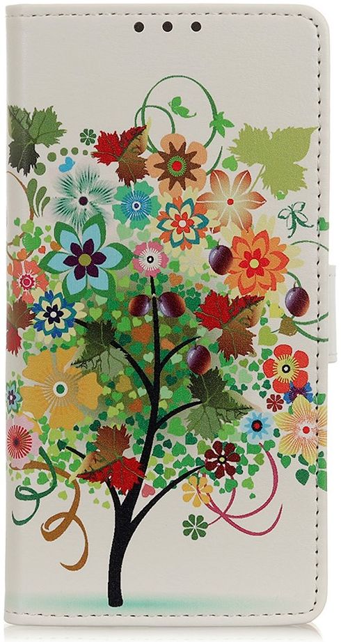 Samsung Galaxy S20 FE Portemonnee Hoesje Vrolijke Boom Print afbeelding 1