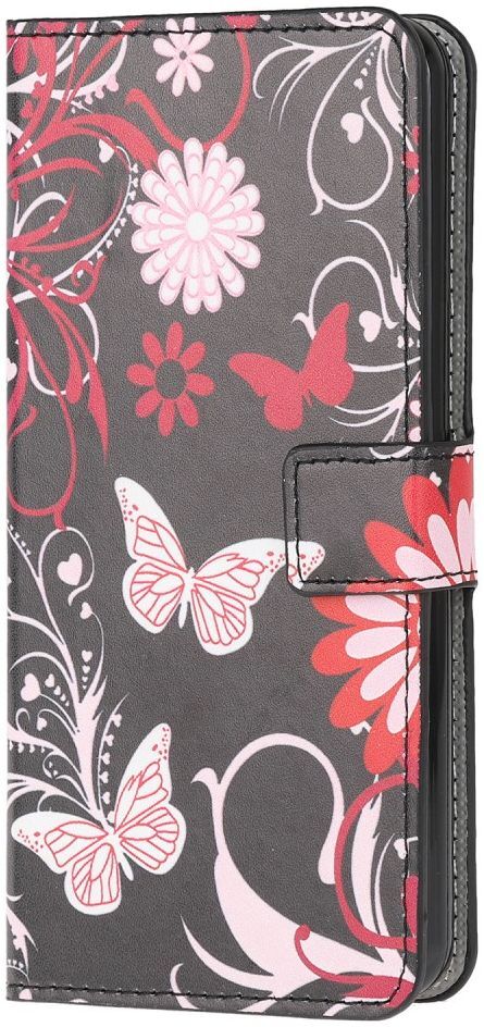 Samsung Galaxy S20 FE Portemonnee Hoesje Print Roze Vlinders afbeelding 1