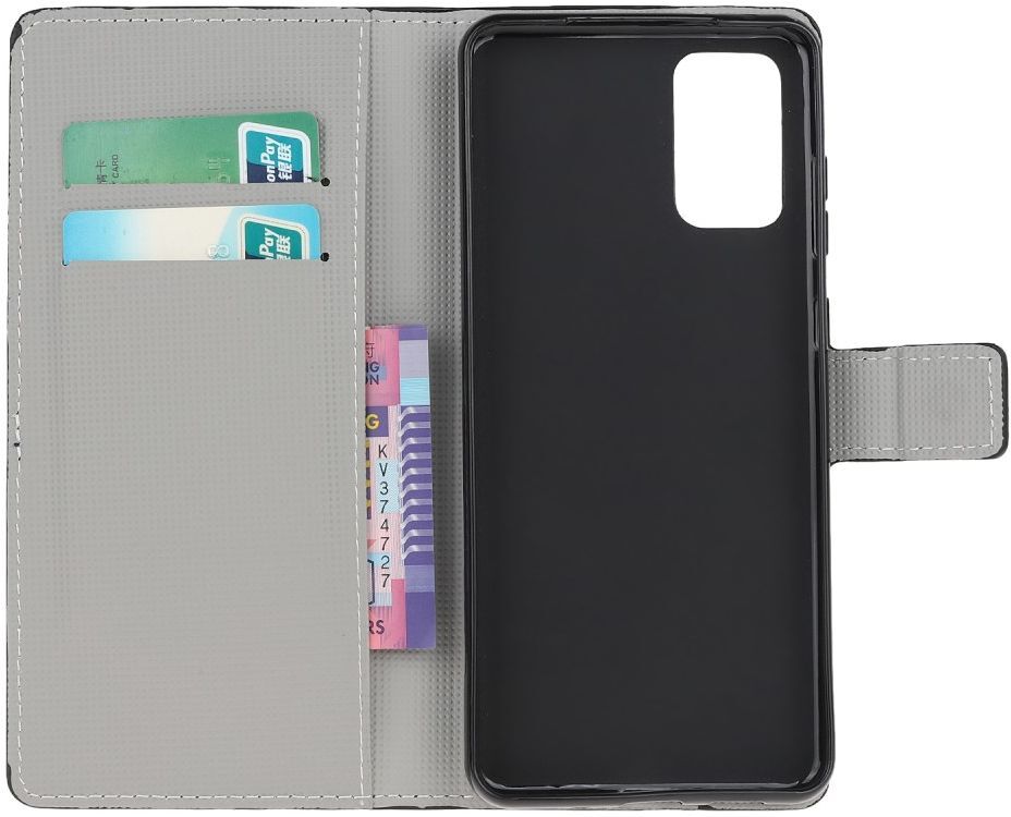 Samsung Galaxy S20 FE Portemonnee Hoesje Print Roze Vlinders afbeelding 6