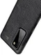 Samsung Galaxy S20 FE Litchi Hoesje TPU met Leren Textuur Zwart afbeelding 4