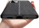 Samsung Galaxy S20 FE Litchi Hoesje TPU met Leren Textuur Zwart afbeelding 7