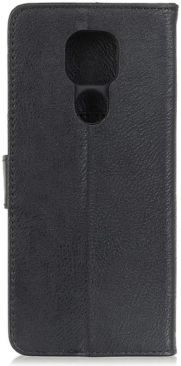 Motorola Moto G9 Play / Moto E7 Plus Hoesje Portemonnee Vintage Zwart afbeelding 3