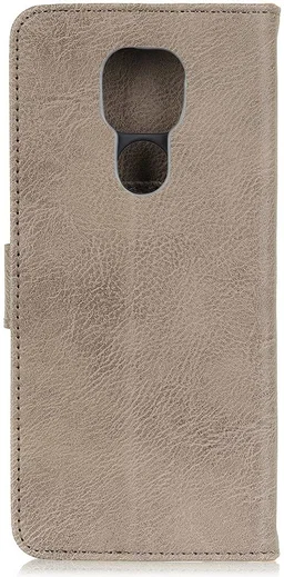 Motorola Moto G9 Play / Moto E7 Plus Hoesje Portemonnee Vintage Grijs afbeelding 4