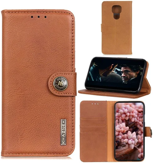 Motorola Moto G9 Play / Moto E7 Plus Hoesje Portemonnee Vintage Bruin afbeelding 2