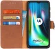 Motorola Moto G9 Play / Moto E7 Plus Hoesje Portemonnee Vintage Bruin afbeelding 1