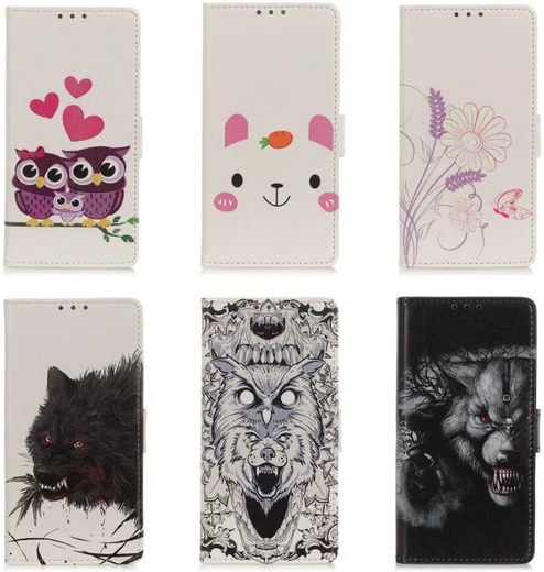 Motorola Moto G9 Play / Moto E7 Plus Wallet Hoesje met Uilen Print afbeelding 6