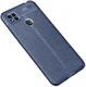 Xiaomi Redmi 9C  Litchi Hoesje TPU Met Leren Textuur Blauw afbeelding 2