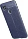 Xiaomi Redmi 9C  Litchi Hoesje TPU Met Leren Textuur Blauw afbeelding 3