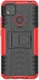 Xiaomi Redmi 9C Robuust Hybride Hoesje Rood afbeelding 3