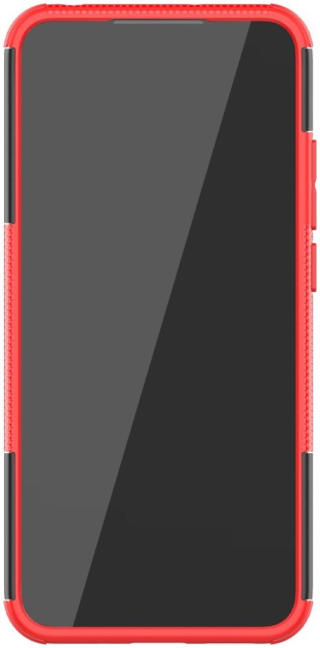 Xiaomi Redmi 9C Robuust Hybride Hoesje Rood afbeelding 4