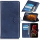 Google Pixel 5 Hoesje Wallet Stand Kunst Leer Blauw afbeelding 1