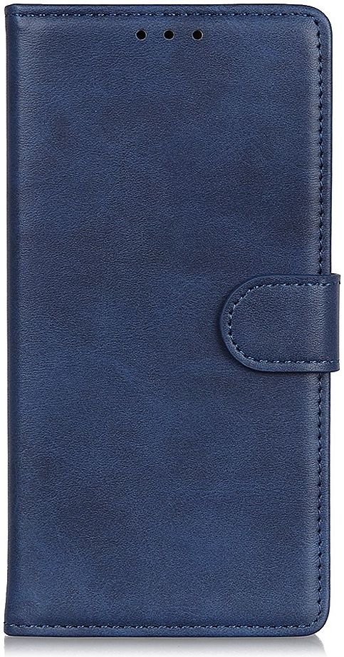 Google Pixel 5 Hoesje Wallet Stand Kunst Leer Blauw afbeelding 5
