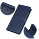 Google Pixel 5 Hoesje Wallet Stand Kunst Leer Blauw afbeelding 8