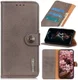 Google Pixel 5 Hoesje Vintage Portemonnee Grijs afbeelding 1