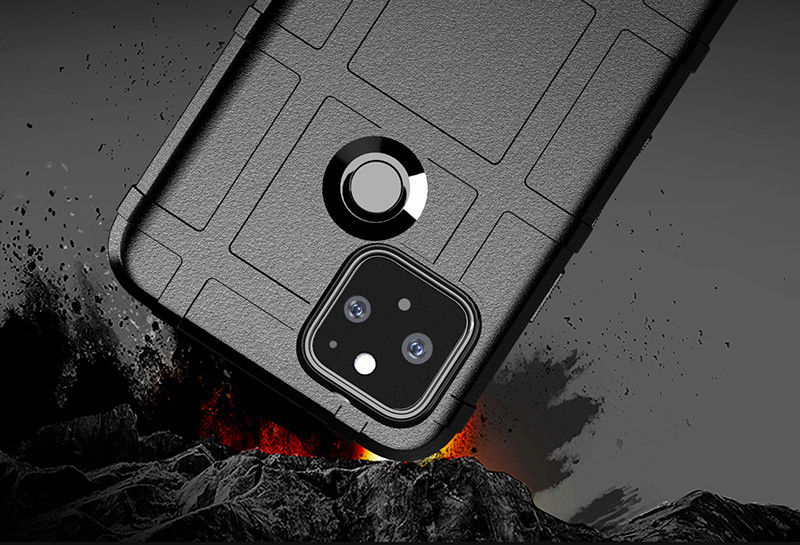 Google Pixel 5 Hoesje Shock Proof Rugged Shield Zwart afbeelding 5