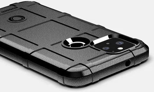 Google Pixel 5 Hoesje Shock Proof Rugged Shield Blauw afbeelding 4
