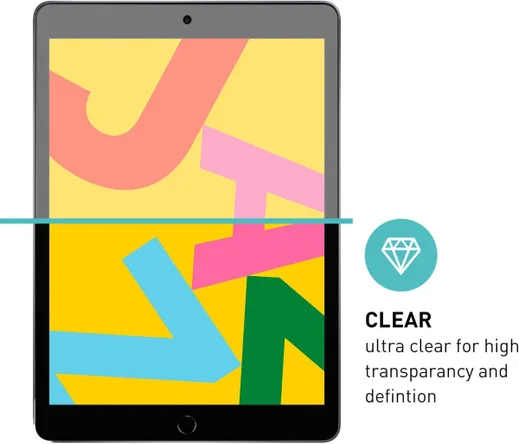 Apple iPad 10.2 (2019/2020/2021) Screenprotector Clear Display Folie afbeelding 2
