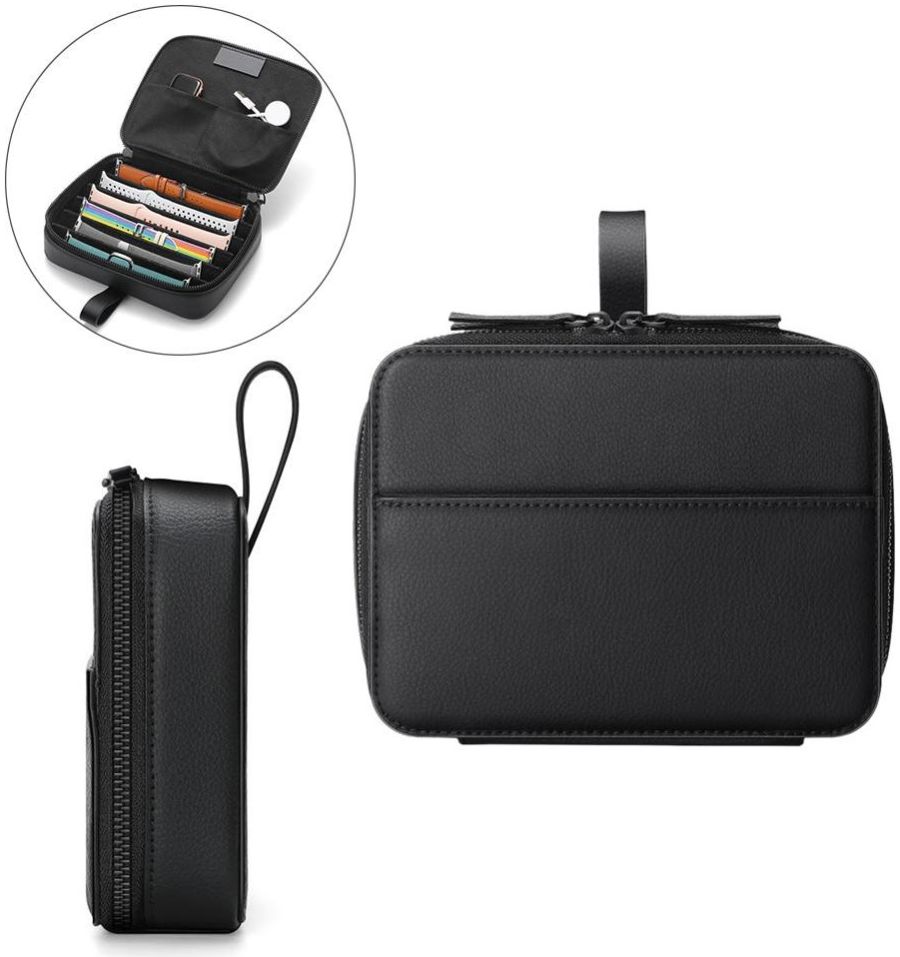 Universele Organizer Opbergtas / Reistas voor Smartwatch Bandjes Zwart afbeelding 4
