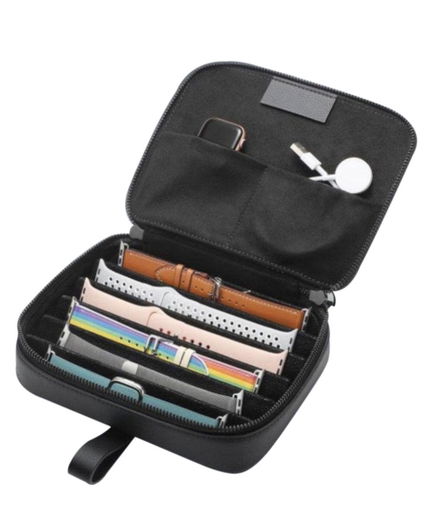 Universele Organizer Opbergtas / Reistas voor Smartwatch Bandjes Zwart afbeelding 1